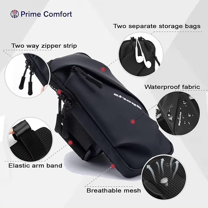 Phone Holder Arm Bands, Small Crossbody Shoulder Holsters Bag - Image 2