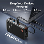 Fast Charging Portable Charger Power Bank 10, 000mAh PD35W USB-C Battery Pack - Image 7