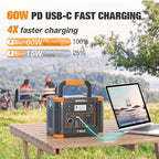 Portable Power Station 300W, GRECELL 230.88Wh Solar Generator - Image 4