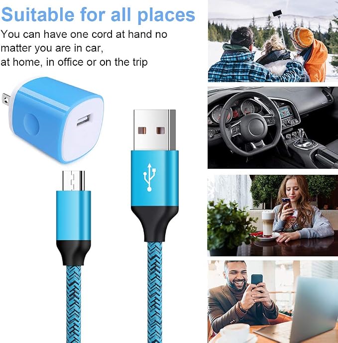Single Port Wall Charger with USB Cord - Image 7