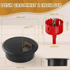 Desk Grommet 2 Inch 10 Pieces, Desk Hole Cover - Image 2