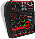 5 Core Audio Mixer 4 Channel DJ Mixing Board Small Bluetooth USB Analog by 5Core