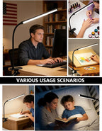 2 Pack LED Clip On Reading Light, Desk Lamp - Image 8