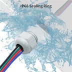 10 Pcs 1/4" NPT Nylon Cable Glands, IP68 Waterproof Adjustable Cord Grip Cable - Image 4