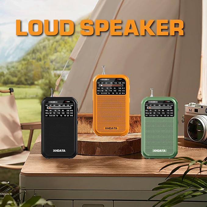 XHDATA D220 Portable Radio AM FM SW Shortwave Receiver Pocket Radios, 2AA - Image 6