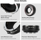 VILTROX EF-FX1 PRO Auto Focus Lens Mount Adapter Converter - Image 8