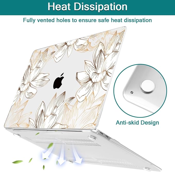 Teryeefi for MacBook Air 13 inch Case M1 2021 2020 2019 2018 Release, Plastic - Image 6