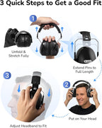 Dr.meter Hearing Protection Ear Muffs, SNR31dB Noise Cancelling Headphones - Image 8