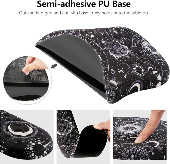 Mouse Pad Wrist Support, 2 in1 Keyboard Wrist Rest+ Ergonomic Mouse Pad - Image 4