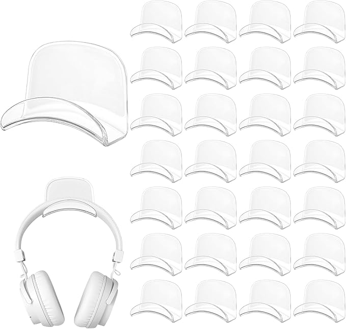 30 Pcs Headset Wall Holder Adhesive Gaming Headset Holder Hooks by Wonderjune
