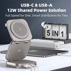 5-in-1 Wireless Charger for MagSafe, AC ISLAND Portable Travel Charging Station - Image 3