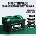 YTX7A-BS-STD 12.8V 3AH 180CCA LiFePO4 Lithium Motorcycle Battery fit - Image 4