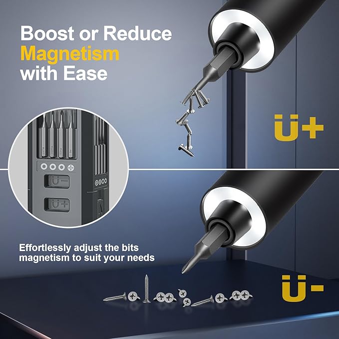 3.7V Precision Electric Screwdriver Set, 76 IN 1 Magnetic Storage Mini Electric - Image 5