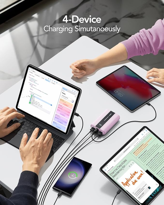 VRURC Power Bank, 20000mAh Portable Charger Fast Charging, Compact Travel - Image 6