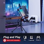 TONOR Gaming Microphone Set, USB Condenser Mic - Image 6