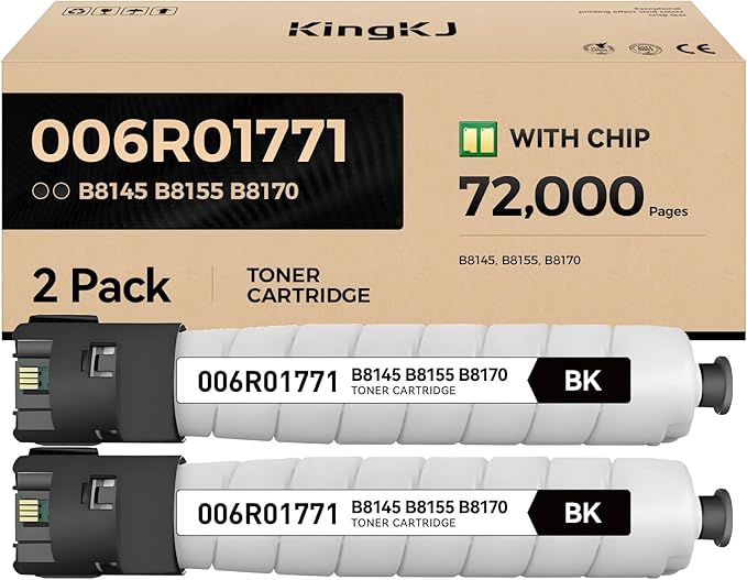 006R01771 AltaLink B8145 B8155 B8170 High Capacity Toner Cartridge Black 2-Pack by KingKJInkToner