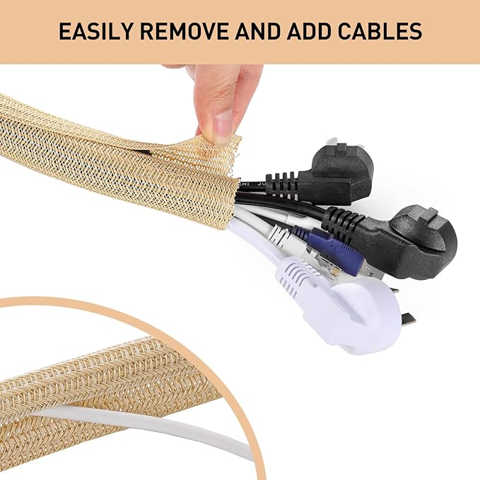 AGPTEK Cable Sleeve, 6.6ft - Image 4