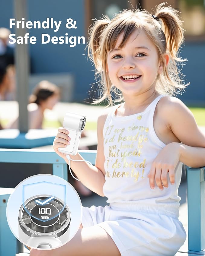 Portable Handheld Mini Fan, 6 Gear Wind, Hand Small Travel Personal Held Fans - Image 7