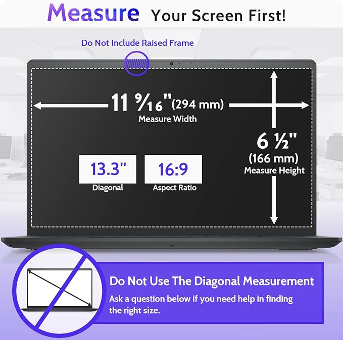 13.3 Inch Laptop Privacy Screen - Image 6