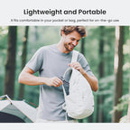 AIRMATE Portable Handheld Fan, 5 Wind Speed Adjustable, 3000mAh Battery - Image 7