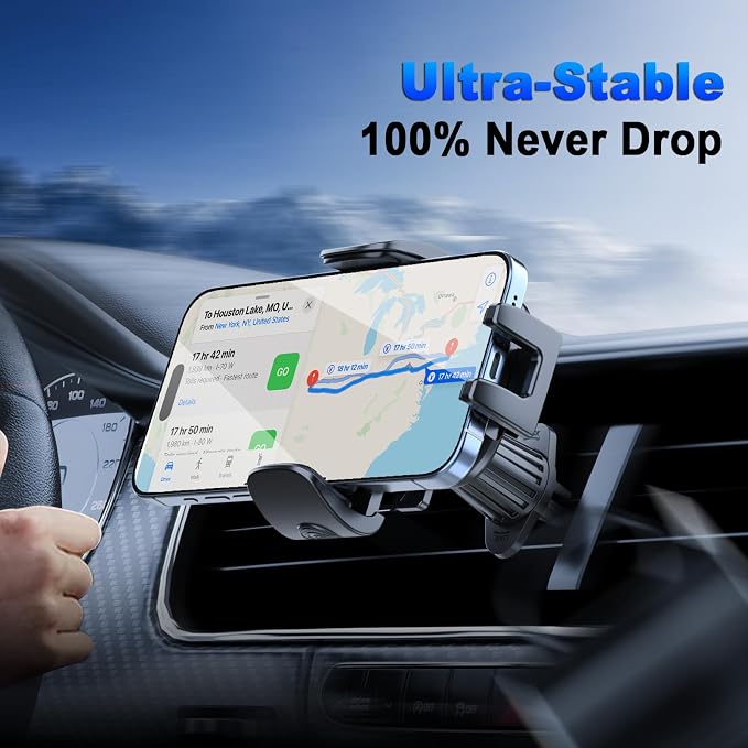 Car Phone Holder for Horizontal/Vertical VentUniversal Cellphone Stand Car - Image 7