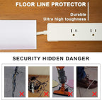 20Ft Floor Cord Cover Transparent Silicone Cable Protector Easy to Install Wire - Image 5