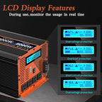 4000 Watt Pure Sine Wave Power Inverter 24V DC to 110V 120V Converter - Image 3