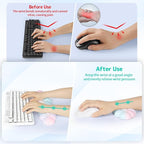 Cloud Wrist Rest Keyboard, Cloud Keyboard Wrist Pad Set - Image 3
