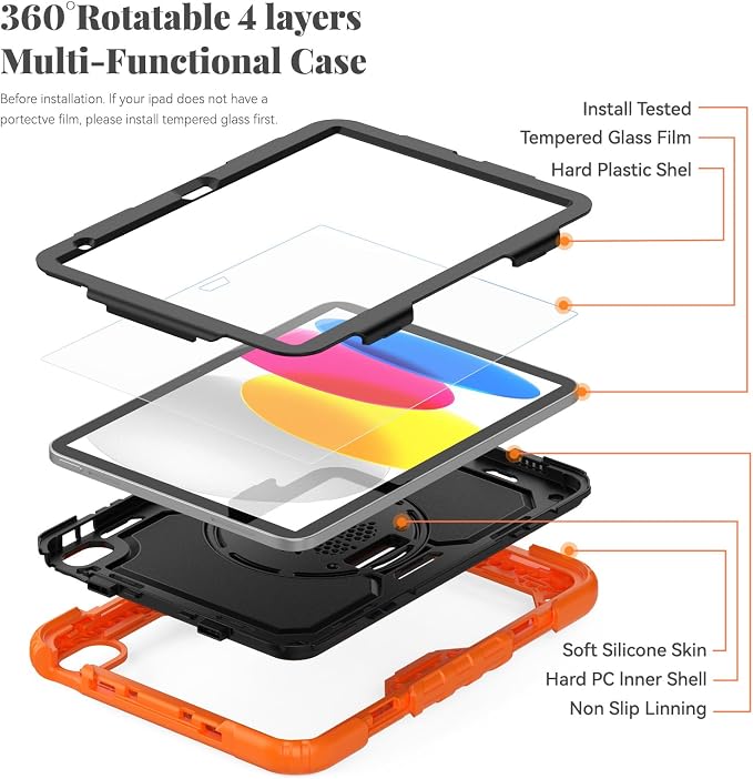 BLOSOMEET Case for iPad A16 11th/10th Generation 11''/10.9'' 2025/2022 - Image 2