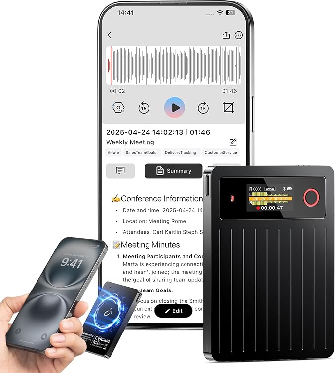 AI Voice Recorder 64GB, Note Voice Recorder by Unknown