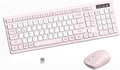 Wireless Keyboard and Mouse Combo, Full-Sized Quiet Wireless Keyboard and by RECCAZR
