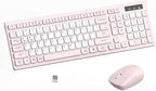 Wireless Keyboard and Mouse Combo, Full-Sized Quiet Wireless Keyboard and by RECCAZR