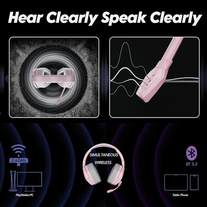 NUBWO G06 Dual Wireless Gaming Headset - Image 8
