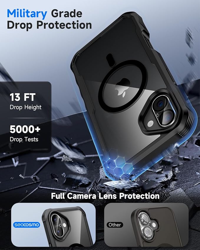seacosmo for iPhone 16 Plus Case, Full Body Bumper - Image 4