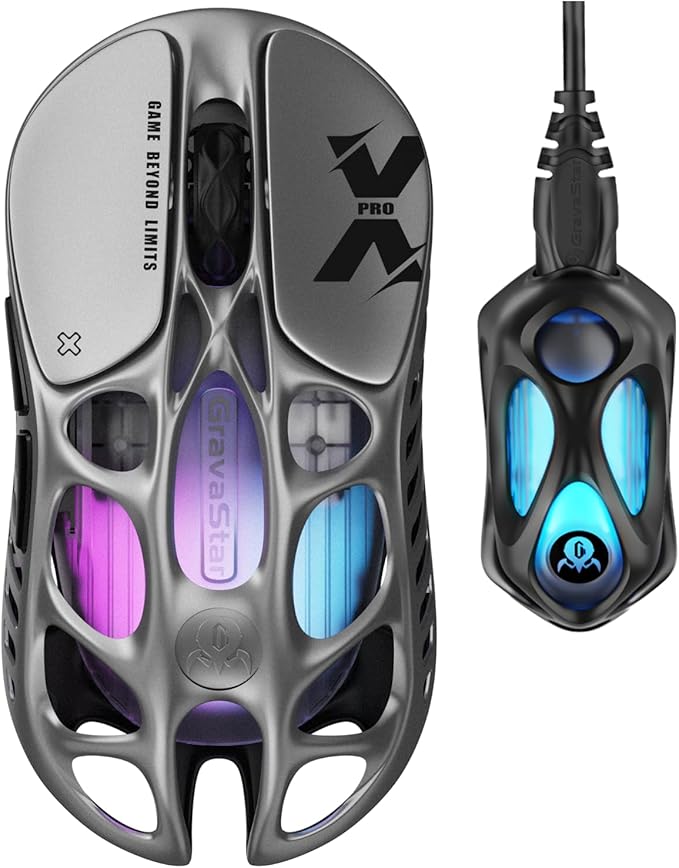 GravaStar Mercury X Pro Wireless Gaming Mouse, Come by GravaStar