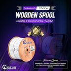Newyork Cables | Cat6A Plenum Cable 1000ft, PoE++ | 100% Solid Bare Copper 10GB - Image 5