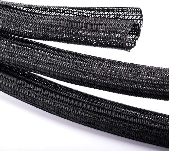 ZhiYo 20ft - 4/5 inch Cable Sleeve, Cord Wrap Wire Protector Tubing - Image 3