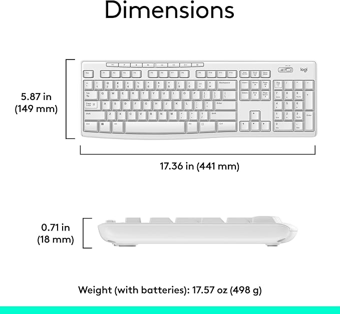 Logitech MK270 Wireless Keyboard and Mouse Combo - Image 7