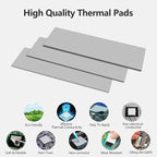 UCEC 30PCS Thermal Pads GPU, 2.6 x 0.8 Inch Reusable Silicone CPU Thermal Pad - Image 3
