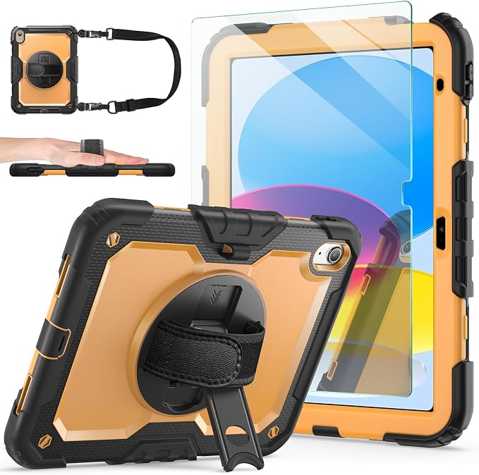 Ambison Case for iPad A16 11th/10th Generation 11"/10.9'' 2025/2022, Heavy Duty by Ambison