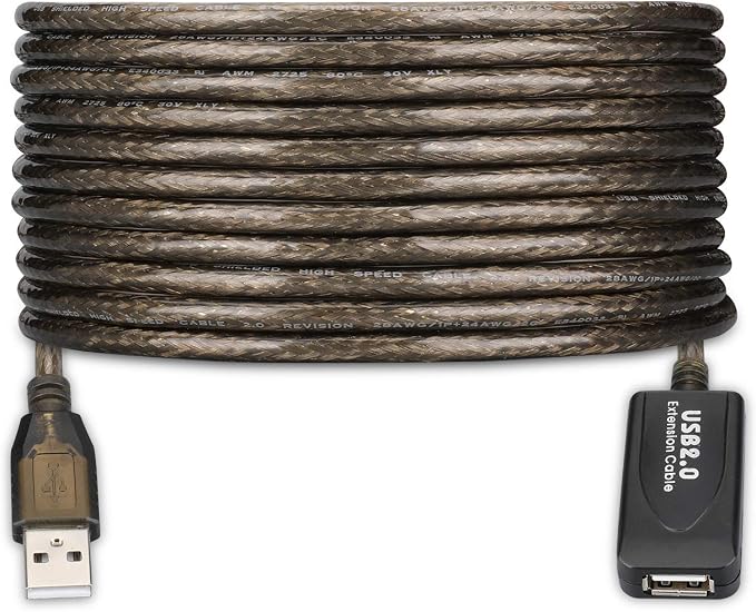 LDKCOK USB 2.0 Type A Male to A Female Active Repeater Extension Cable 30ft by LDKCOK