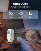 USB Desk Fan, 5 Inch Mini Portable, 3 Speeds Strong Airflow Personal Desktop - Image 5