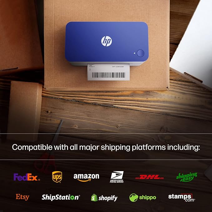 HP Shipping Label Printer, Commercial Grade Direct Thermal, Compact & - Image 5