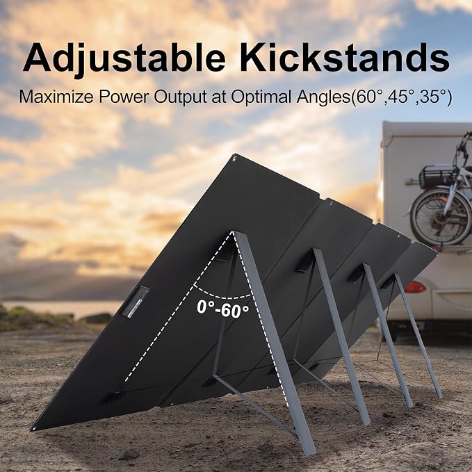 410W 42V ETFE Portable Solar Panel, IP68 Waterproof Foldable 24% High Efficiency - Image 2