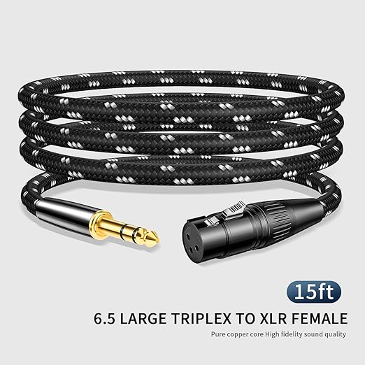 Kumiho XLR Female to 1/4 Inch 6.35mm TRS Stereo Cable Hi-Fi Balanced - Image 2