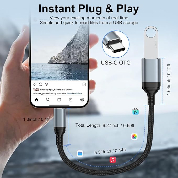 USB C to USB Adapter - Image 2