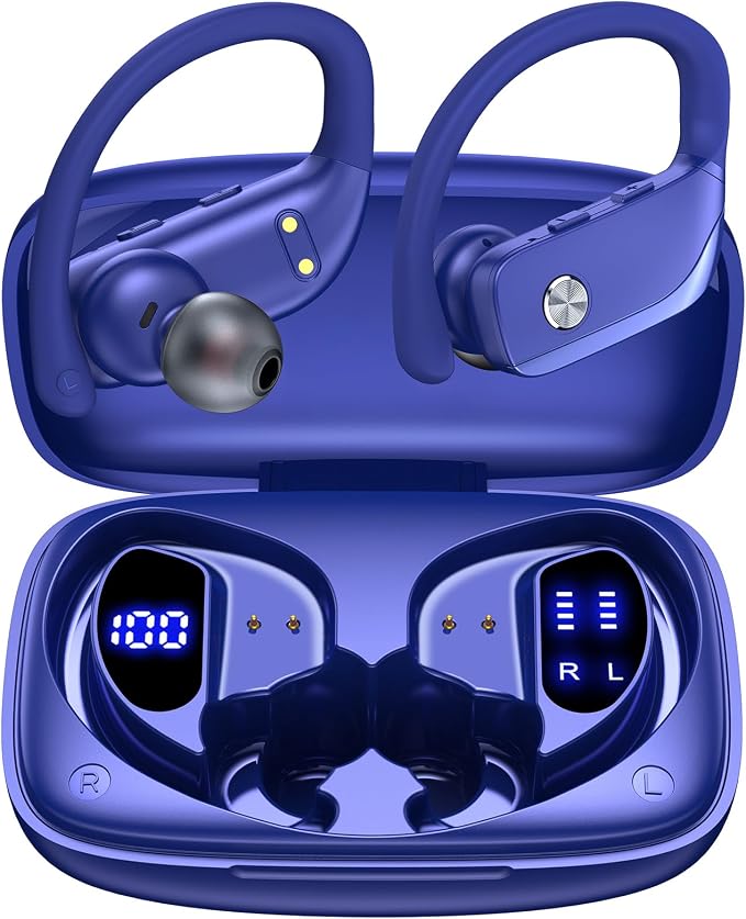 bmanl Wireless Earbuds Bluetooth Headphones 48hrs Play Back Sport Earphones by bmanl