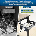 Large Under Desk Cable Management Tray - Image 4