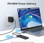 USB C to USB C Hub Dual Monitor, USBC Splitter - Image 5