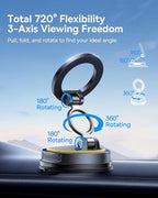 Baseus for Magsafe Car Mount, Vacuum 119LBS Magnetic Suction Cup Phone Holder - Image 4